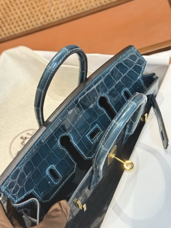 GPC Mode Shiny Niloticus Crocodile Birkin 25CM 1P Colvert GHW