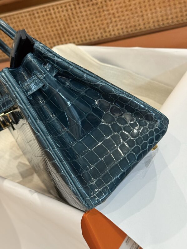 GPC Mode Shiny Niloticus Crocodile Birkin 25CM 1P Colvert GHW