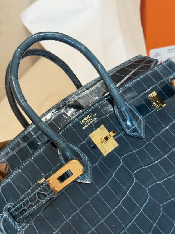 GPC Mode Shiny Niloticus Crocodile Birkin 25CM 1P Colvert GHW