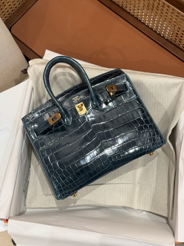 GPC Mode Shiny Niloticus Crocodile Birkin 25CM 1P Colvert GHW