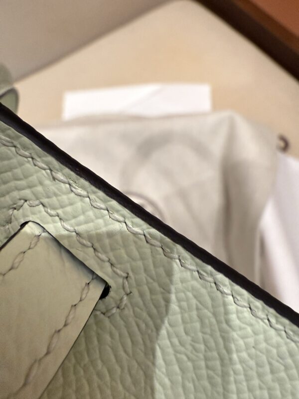GPC Mode UK London Mini Kelly 19CM Epsom Leather 0S Vert Fizz PHW