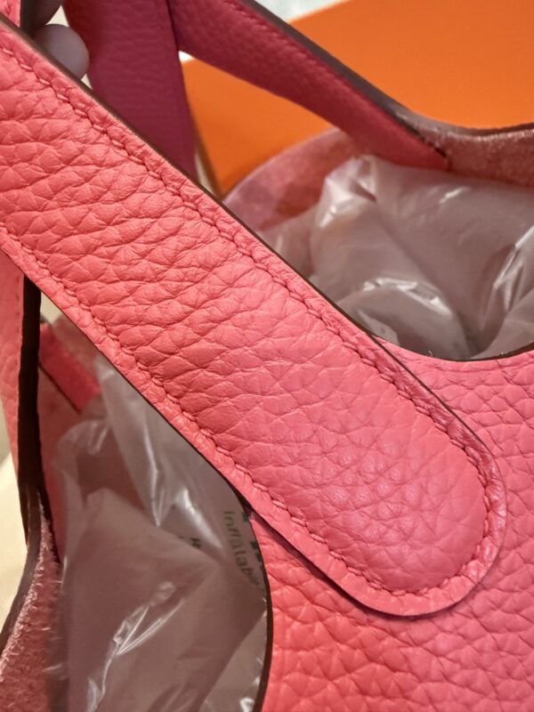 GPC Mode UK London Picotin 18CM TC Leather 8W Rose Azalee PHW