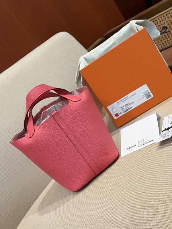 GPC Mode UK London Picotin 18CM TC Leather 8W Rose Azalee PHW