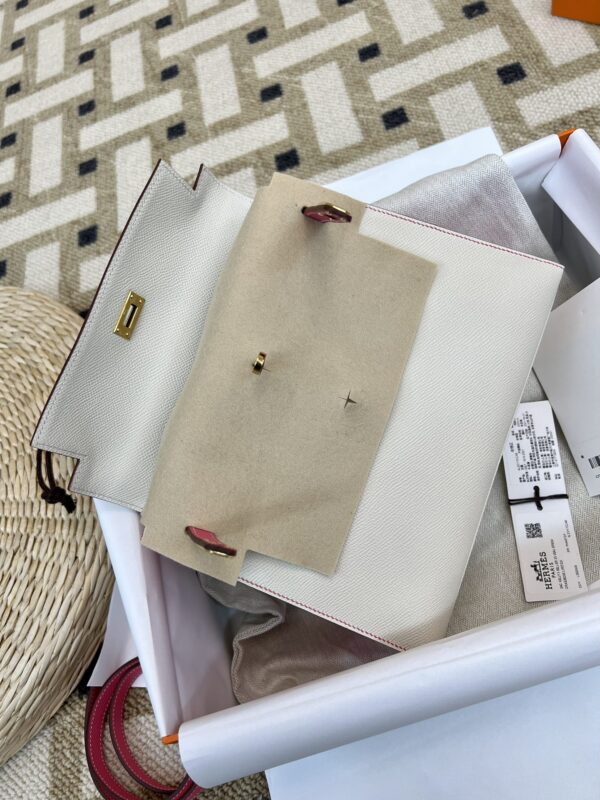 GPCMode Kelly Sellier 25CM Epsom CK10 Craie / 8W Rose Azalee GHW UAE Dubai