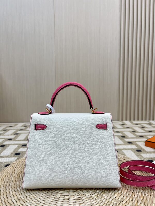 GPCMode Kelly Sellier 25CM Epsom CK10 Craie / 8W Rose Azalee GHW UAE Dubai