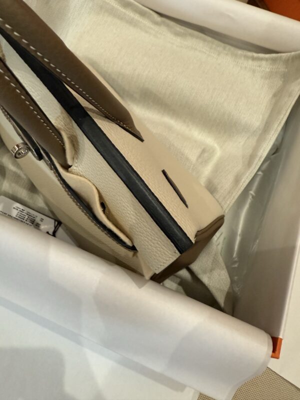 GPC Mode Birkin 25CM CC10 Craie / CC18 Etoupe Togo Leather Special Order PHW