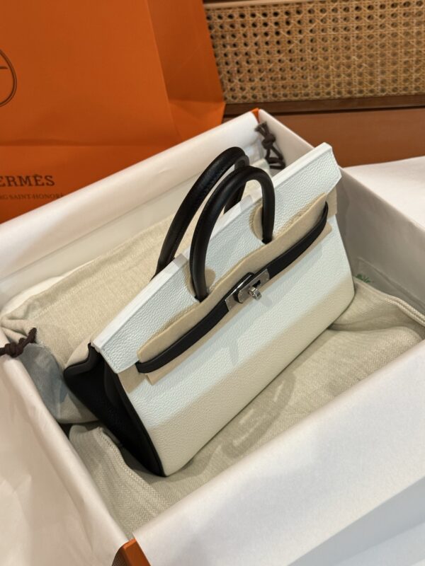 GPC Mode Birkin 25CM CK10 Craie / CC89 Noir Togo Leather Special Order PHW