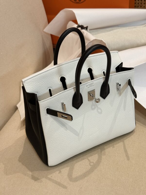 GPC Mode Birkin 25CM CK10 Craie / CC89 Noir Togo Leather Special Order PHW