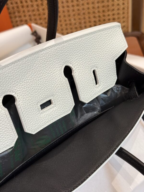 GPC Mode Birkin 25CM CK10 Craie / CC89 Noir Togo Leather Special Order PHW