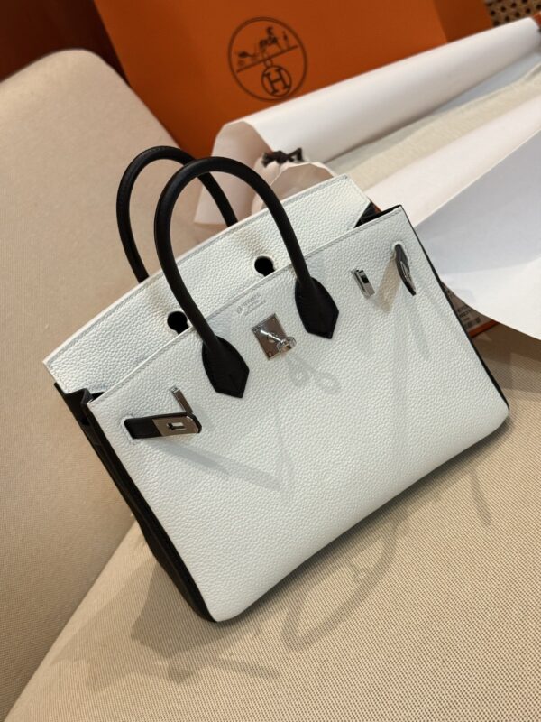 GPC Mode Birkin 25CM CK10 Craie / CC89 Noir Togo Leather Special Order PHW