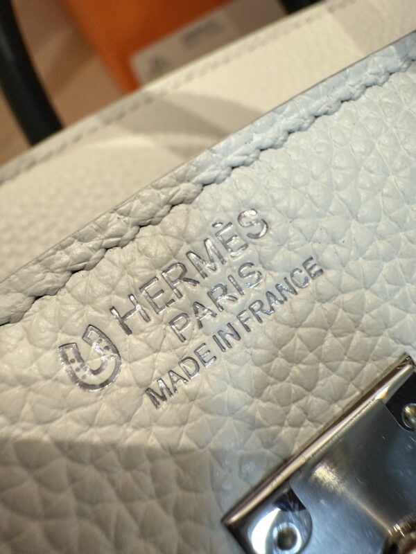 GPC Mode Birkin 25CM CK10 Craie / CC89 Noir Togo Leather Special Order PHW