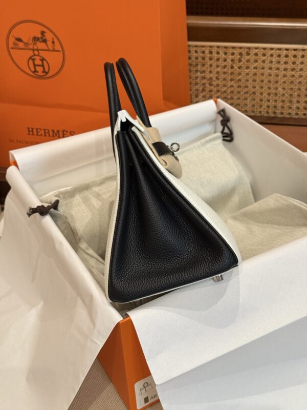 GPC Mode Birkin 25CM CK10 Craie / CC89 Noir Togo Leather Special Order PHW