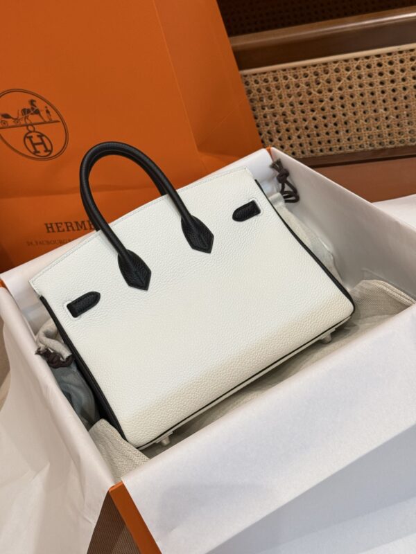 GPC Mode Birkin 25CM CK10 Craie / CC89 Noir Togo Leather Special Order PHW