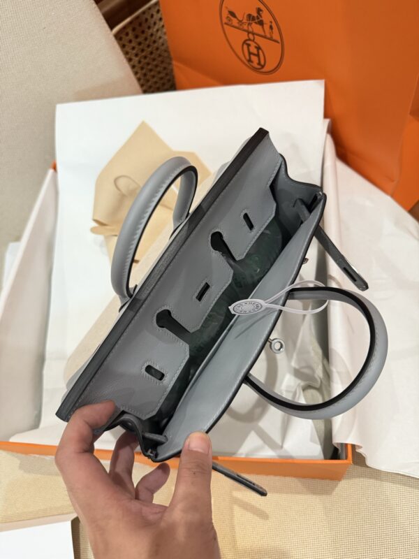 GPC Mode Birkin 25CM P0 Gris Pantin Calf Leather / Canvas PHW New 2025