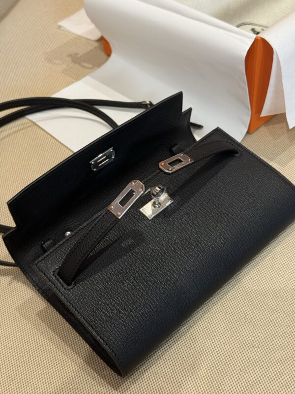 GPC Mode Constance To Go Wallet Chevre Leather CC89 Noir PHW