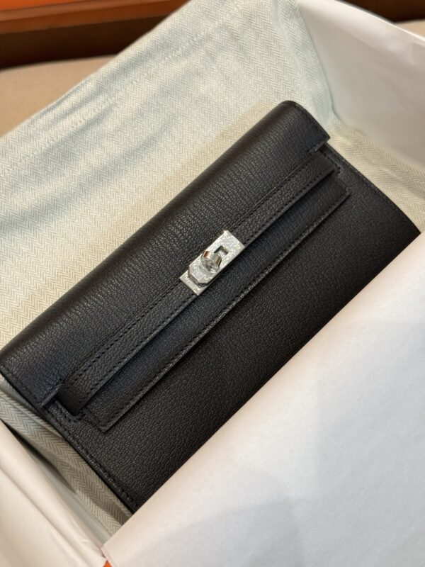 GPC Mode Constance To Go Wallet Chevre Leather CC89 Noir PHW