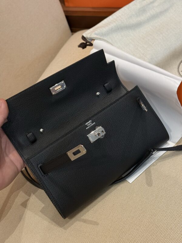 GPC Mode Constance To Go Wallet Chevre Leather CC89 Noir PHW