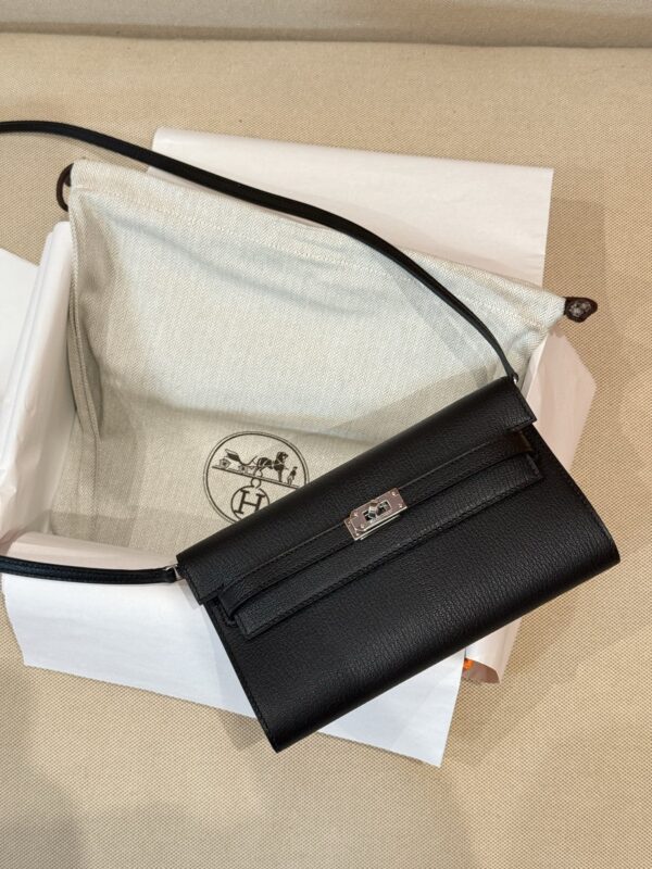 GPC Mode Constance To Go Wallet Chevre Leather CC89 Noir PHW
