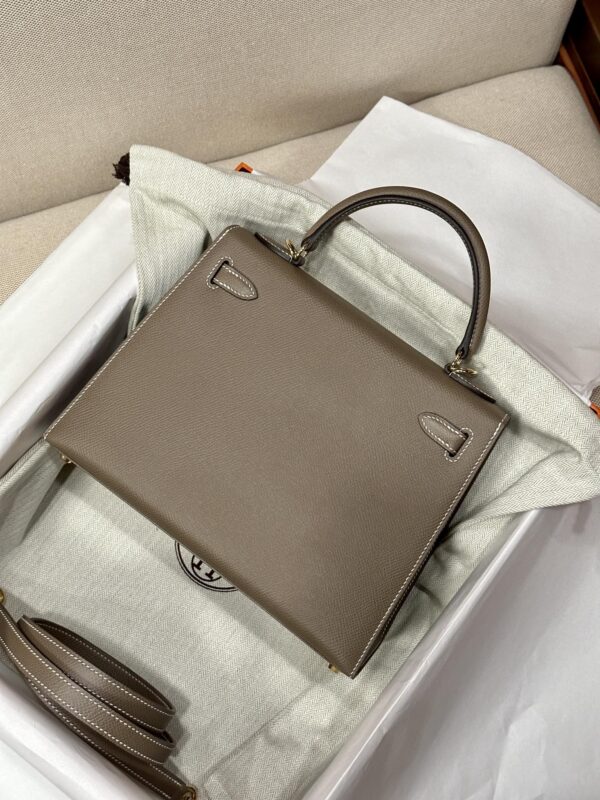 GPC Mode Full Handmade Kelly Sellier 25CM Epsom 18 Etoupe GHW