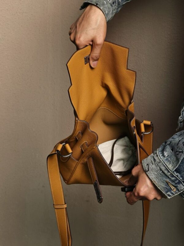 GPC Mode Kelly Messenger 27CM Togo Leather CK21 Naturel Sable PHW