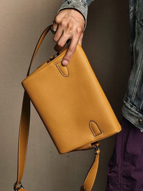 GPC Mode Kelly Messenger 27CM Togo Leather CK21 Naturel Sable PHW