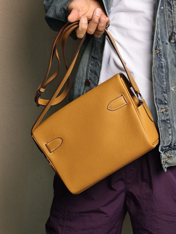 GPC Mode Kelly Messenger 27CM Togo Leather CK21 Naturel Sable PHW