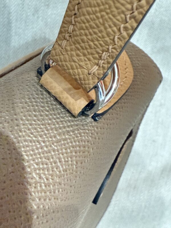 GPC Mode Kelly Sellier 28CM Epsom Leather CK18 Etoupe / 2S Sesame PHW