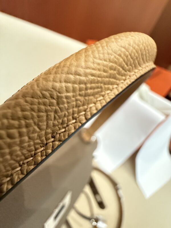 GPC Mode Kelly Sellier 28CM Epsom Leather CK18 Etoupe / 2S Sesame PHW