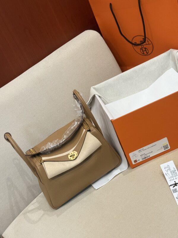 GPC Mode Lindy 26CM Women’s Shoulder Bag TC Leather 4B Biscuit GHW