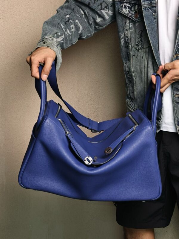 GPC Mode Lindy 45CM Togo Leather 7T Blue Electric PHW