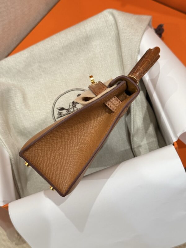 GPC Mode Mini Kelly Touch CC37 Gold Epsom / Matte Alligator Crocodile GHW
