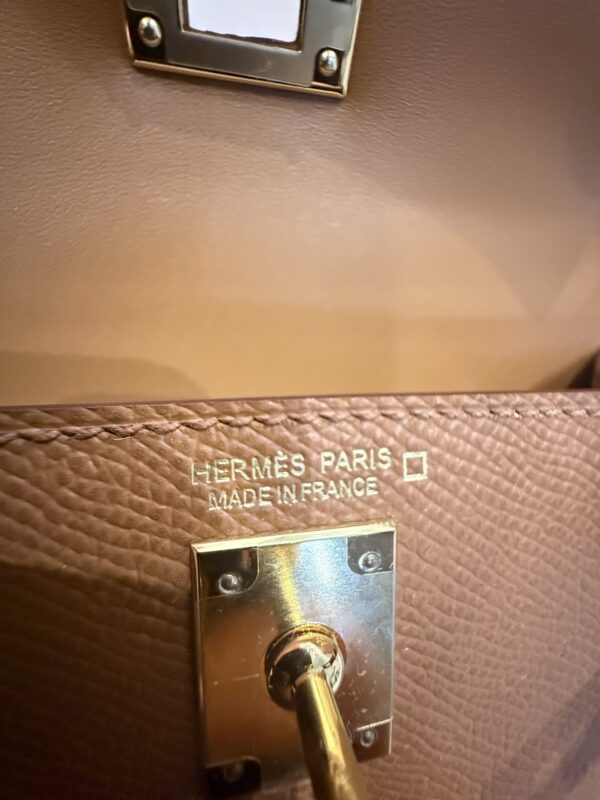 GPC Mode Mini Kelly Touch CC37 Gold Epsom / Matte Alligator Crocodile GHW