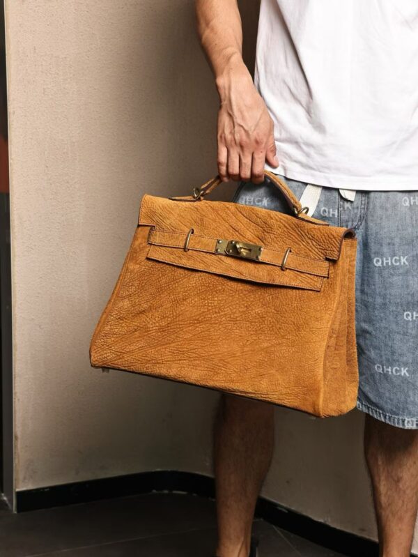 GPC Mode Special Order 22 Safran Washed Cordovan Kelly Maxi 42CM GHW