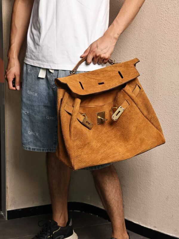 GPC Mode Special Order 22 Safran Washed Cordovan Kelly Maxi 42CM GHW