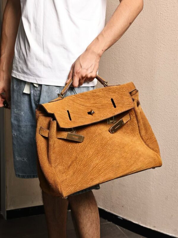 GPC Mode Special Order 22 Safran Washed Cordovan Kelly Maxi 42CM GHW