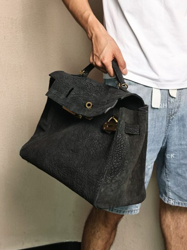 GPC Mode USA Washington Kelly Maxi 42CM 89 Noir Washed Cordovan GHW