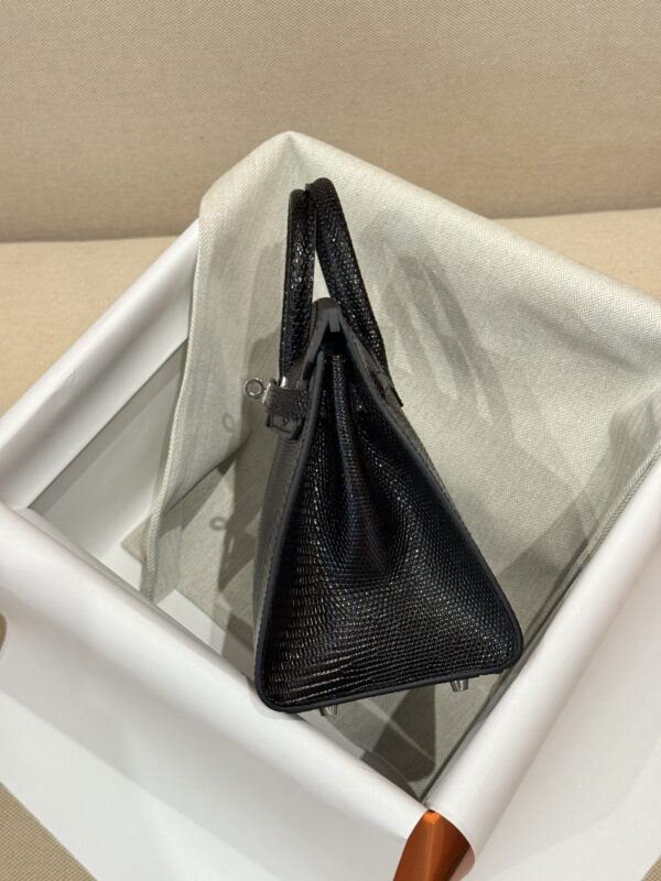GPC Mode Birkin 20CM Sellier CK89 Noir Luxury Women’s Bag Lizard Leather PHW