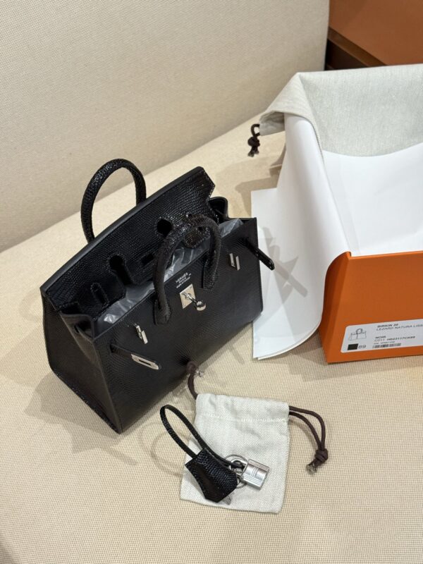 GPC Mode Birkin 20CM Sellier CK89 Noir Luxury Women’s Bag Lizard Leather PHW