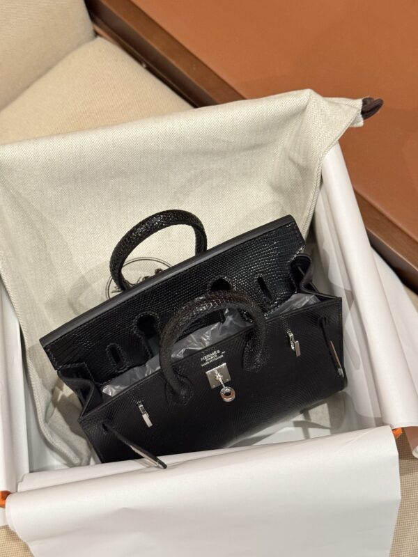 GPC Mode Birkin 20CM Sellier CK89 Noir Luxury Women’s Bag Lizard Leather PHW