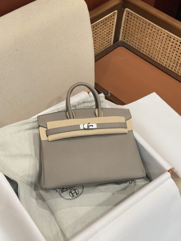 GPC Mode Birkin 25CM Togo Leather M8 Gris Asphalt PHW USA Washington