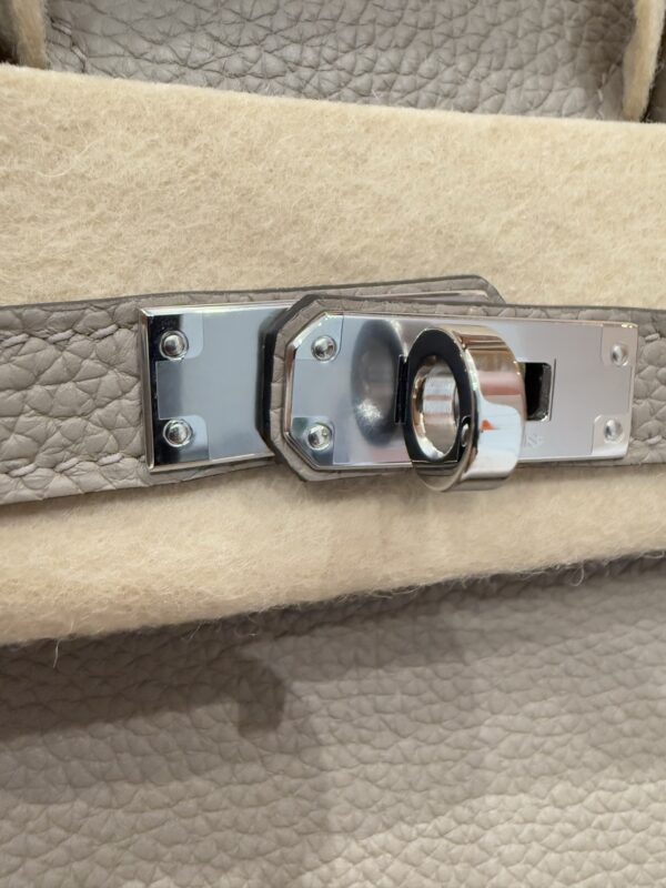 GPC Mode Birkin 25CM Togo Leather M8 Gris Asphalt PHW USA Washington