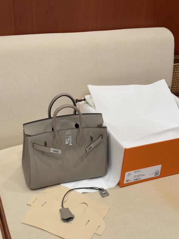 GPC Mode Birkin 25CM Togo Leather M8 Gris Asphalt PHW USA Washington