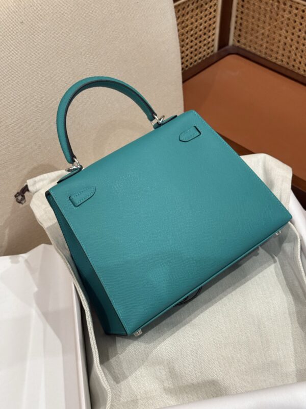 GPC Mode Kelly 25CM Sellier Epsom Leather U1 Vert Verone PHW