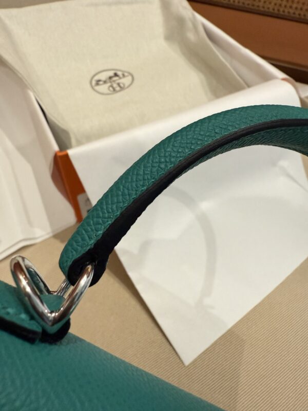 GPC Mode Kelly 25CM Sellier Epsom Leather U1 Vert Verone PHW