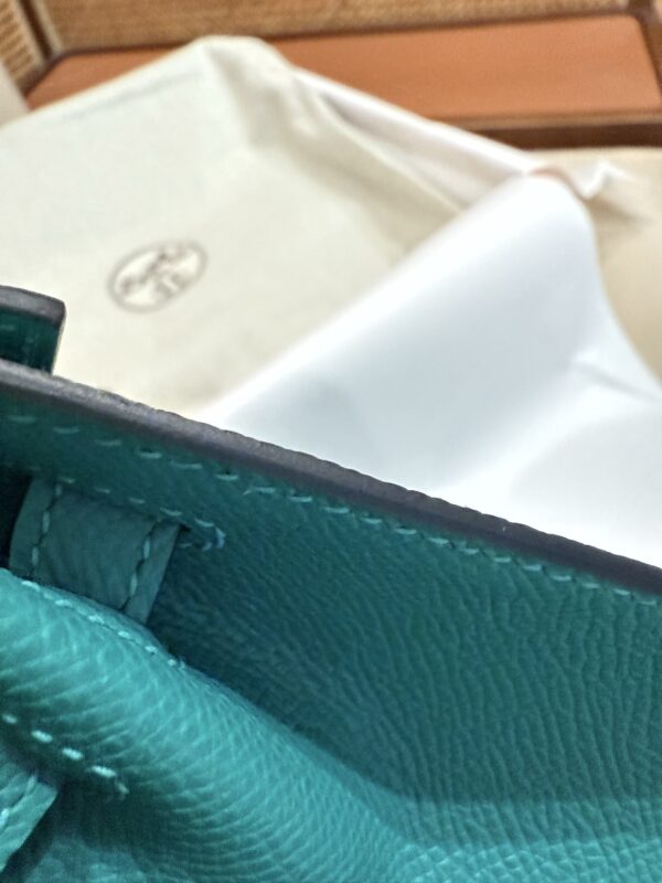GPC Mode Kelly 25CM Sellier Epsom Leather U1 Vert Verone PHW