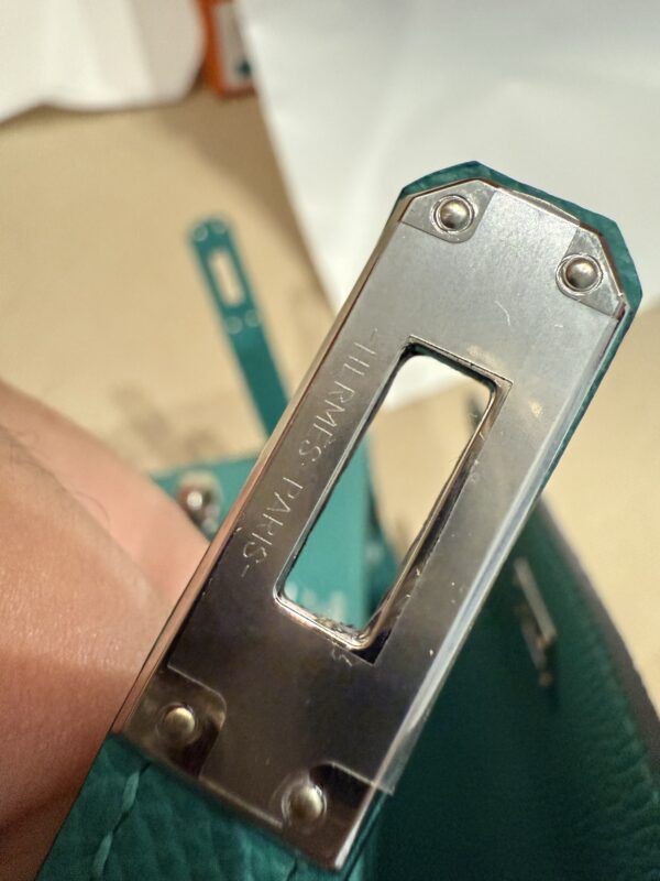 GPC Mode Kelly 25CM Sellier Epsom Leather U1 Vert Verone PHW