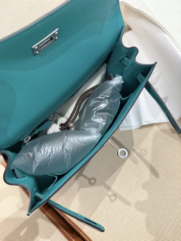 GPC Mode Kelly 25CM Sellier Epsom Leather U1 Vert Verone PHW