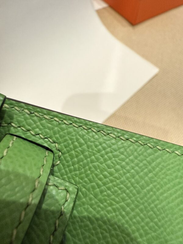 GPC Mode Mini Kelly 19CM Clutch Bag U4 Vert Vertigo Epsom Leather GHW
