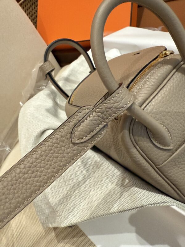 GPC Mode Mini Lindy 19CM Women’s Shoulder Bag TC Leather CC81 Gris Tourterelle GHW