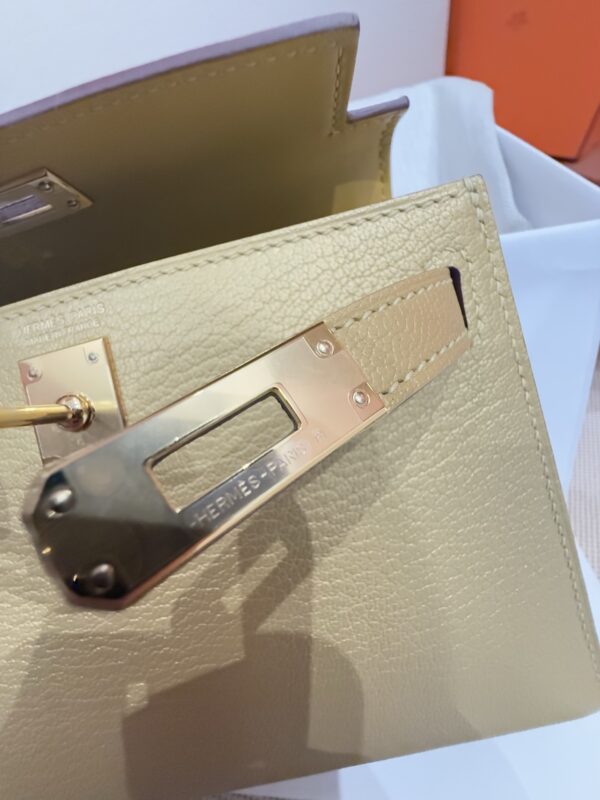 GPC Mode  Mini Kelly 19CM Y9 Dore Chevre Leather Light GHW